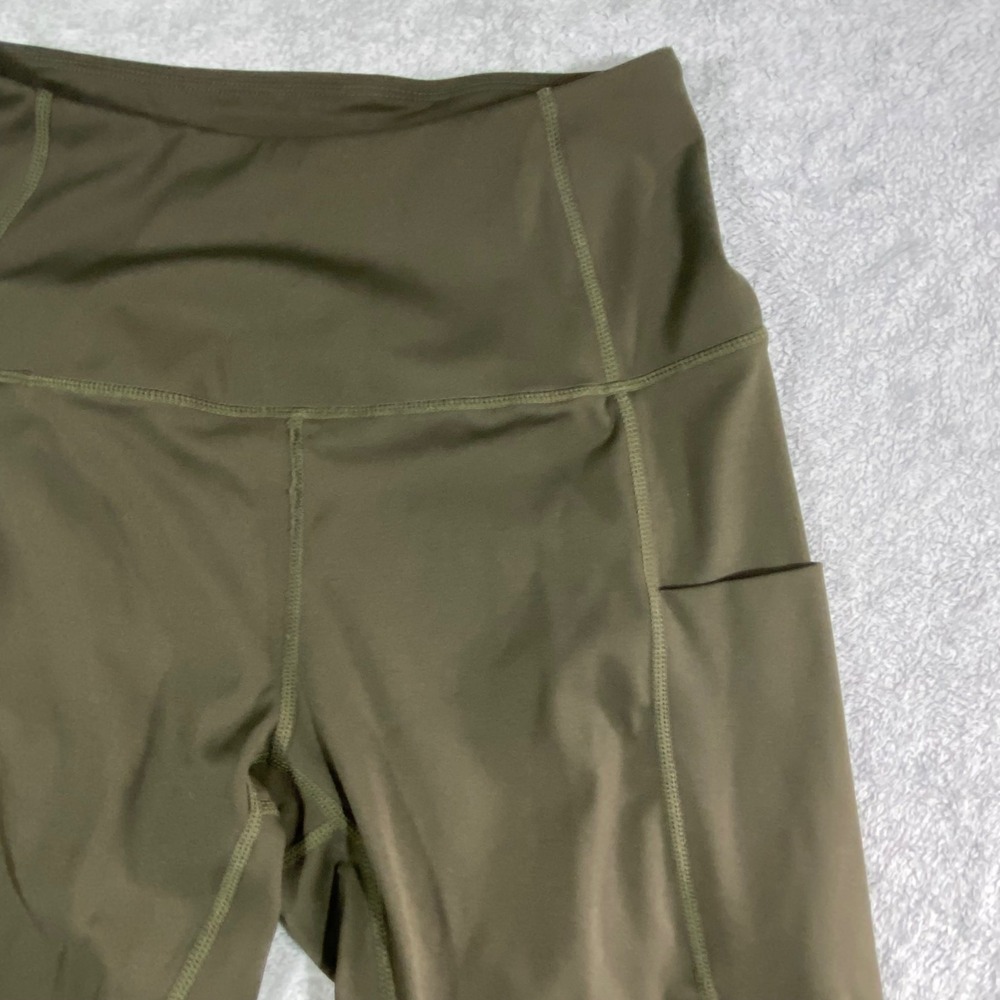 All in Motion Womens High Waisted Pocket Leggings Olive Green Activewear Small - Picture 10 of 15